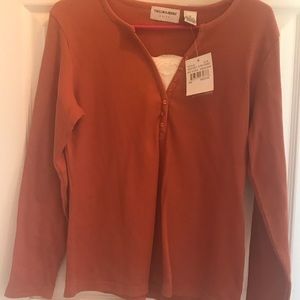 Women’s shirt medium burnt Orange color